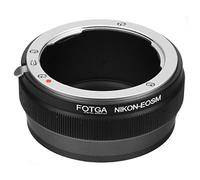 Fotga - Adaptateur d'objectif Nikn F AI-S vers EOS M, M2, M3, M5, M6, M10, M100, EF-M sans Miroir - Anneau d'adaptation