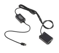 FOTGA Batterie factice USB-C type C vers EN-EL25 - Batterie factice décodée EP-5G DC - Coupleur d'alimentation - Câble adaptateur pour appareil photo sans miroir Nikon Z50, Z30, Zfc