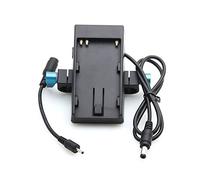 FOTGA Battery Mount Power Plate + 15mm Rod Clamp for Sony BP-U60/30 BMPCC BMCC 4K DSLR Cameras