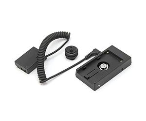 Fotga Câble Adaptateur d'alimentation avec Plaque de Batterie NP-F NP-F NP-F970 NP-F960 + Batterie factice LP-E17 pour Canon EOS RP 77D 200D 750D 760D 800D 850D DSLR sans Miroir, 1/4 et Sabot