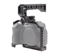 FOTGA Cage de caméra et kit de poignée supérieure pour Appareil Photo Canon EOS R7, Cage de caméra vidéo en Alliage d'aluminium, avec Rail OTAN et Plaque de dégagement Rapide pour Arca Swiss Standard