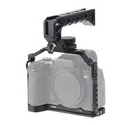 Fotga Cage en aluminium + poignée supérieure pour appareil photo reflex numérique sans miroir Panasonic Lumix S5II S5 Mark II compatible avec Arca Swiss Clamp
