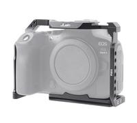 FOTGA Cage pour appareil photo Canon EOS R6 Mark II R6II, cadre vidéo en aluminium avec rail OTAN, Cold Shoe, filetage de vis 1/4", goupilles de fixation 3/8"-16 pour Arri Grip, plaque de dégagement