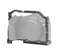 FOTGA Cage pour appareil photo Canon EOS R8 & EOS RP en alliage d'aluminium pour caméra de vlogging vidéo Rig, chaussure froide intégrée, filetage 1/4", 3/8" et plaque de dégagement rapide pour Arca