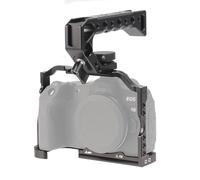 FOTGA Cage pour appareil photo + poignée supérieure/latérale pour appareil photo sans miroir Canon EOS R8 et EOS RP, stabilisateur vidéo en aluminium avec griffe, support à vis 6,35 mm - 20, broche de