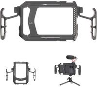 Fotga Cage universelle en aluminium pour smartphone avec poignées pour iPhone 17 16 15 14 Pro Max Samsung téléphone portable Vlog Live Stream enregistrement vidéo avec support trépied griffe