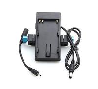 Fotga Chargeur de batterie avec pince ronde de 15 mm pour appareil photo Blackmagic BMPC BMCC BMPC Compatible avec Sony BP-U60 BP-U30