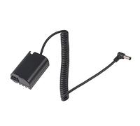 FOTGA DC à DMW-BLK22 Câble d'alimentation factice DMW-DCC17 Batterie factice DC Coupleur Câble à ressort pour appareil photo Lumix DC-S5, S5K, GH6, G9, GH5 Mark II