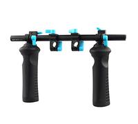 FOTGA DP3000 Lot de poignées de 15 mm avec grip en caoutchouc pour support d'épaule Compatible avec appareils photo reflex numériques Canon, Sony, Panasonic, Follow Focus