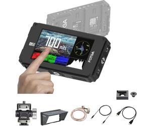 Fotga DP500IIIS A50TLS 5" Vidéo FHD Moniteur de Terrain à écran Tactile, Camera Field Monitor, 3D LUT, 3G SDI et entrée/Sortie HDMI 4K, 1920x1080,700cd / m2, Dual NP-F Platine de Batterie F570 F570