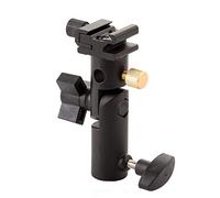 Fotga E-Type caméra flash Speedlite Mount support de support de lumière pivotante avec support de réflecteur parapluie, clip de chaussure froide pour appareil photo reflex numérique Nikon Canon Pentax Olympus et autres flashs DSLR Studio LED Light