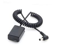 Fotga Extendable Power Cable Adapter for DC Connector to Decoded DC Coupler Dummy Battery NP-FW50 for Sony A7 A7R A7S II A5100 A6000 A6300 A6500 DSC-RX10 Camera
