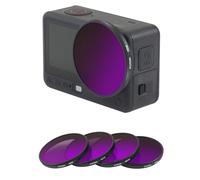 Fotga Kit de filtre d'objectif 4 en 1 pour DJI Osmo Action 6 : ND8+ND16+ND32+ND64 - Kit de contrôle de la lumière pour flou de mouvement cinématographique et exposition longue journée