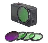 Fotga Kit de filtres d'objectif 4 en 1 pour DJI Osmo Action 6 : Protecteur MC-UV + MC-CPL + 1/4 Black Mist + ND8 - Kit complet pour protection, polarisation, diffusion et contrôle de mouvement