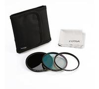 FOTGA Kit filtre de base : 1pc Fine variable Fader ND filtre Densité Neutre ND2 réglable à ND400 + compartiment 1pc Super Slim Plus Revêtement MC Filtre polarisant circulaire CPL objectif de filtre + Chiffon de filtres 1pc Super Slim multi-couches Filtre UV MC + 1pc Objectif + 1pc 3 en 1 olympe Support de filtre pour Canon Nikon Sony Pentax, Panasonic DSLR Lens (82 mm Set de filtres)