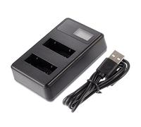 FOTGA LCD USB Dual / 2 NB-6L / 6LH Chargeur de Batterie pour Canon PowerShot D30 D20 D10 S200 S120 S95 S90 SX710 SX700 SX610 SX600 SX500 SX540 SX530 SX520 SX510 Caméras DSLR