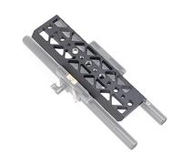 Fotga Lightstand Plaque de base à queue d'aronde 20,3 cm avec loquet de sécurité 6,35 mm à 20 trous de filetage 3/8"-16 pour trépied compatible Tilta A7 BMPCC 4K 6K Zcam E2 FS5 C200 EVA1 FX6 Plaque de