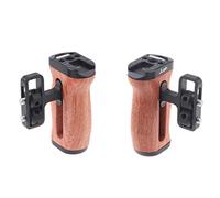 Fotga Lot de 2 stabilisateurs de poignée latérale en bois avec vis de 6,35 mm - 20, griffe pour caméra vidéo reflex numérique sans miroir