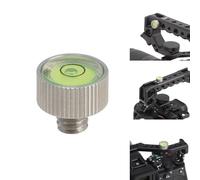 FOTGA Mini niveau à bulle universel en acier inoxydable avec vis 1/4"-20 pour appareil photo reflex numérique, poignée supérieure, plaques, trépied, photographie vidéo Rig