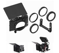 Fotga Mini objectif 4 x 4 4 x 5,65 avec tige de serrage de 15 mm pour appareil photo reflex numérique A7 A7R A7S II III IV Z8 Z7 II R3 R5C R50 GH6 BMPCC 4K 6K, compatible avec objectifs de 52 mm, 55