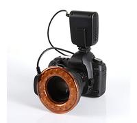 Fotga MK-FC110 Anneau Flash Macro Anneau Lumineux avec anneau de couleur de température (Orange) + 8 anneau adaptateur pour les appareils photo Canon, Nikon, Panasonic, Olympus SLR (adapté à 49mm, 52mm, 55mm, 58mm, 62mm, 67mm, 72mm, 77mm lentilles)