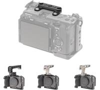 FOTGA Nato Rail adaptateur plaque vers poignée supérieure pour caméra cinéma Sony FX2 FX3 FX3A FX30 prise de vue à angle bas 0,6 cm - 20 3/8"-16 trous avec emplacement Arri