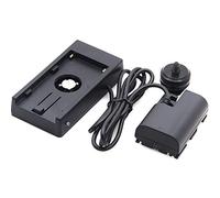 Fotga NP-F970 Battery Buckling Board to LP-E6 Dummy Battery Adapter Mount Plate for Canon 5D2 5D3 5D4 6D 6D2 7D 7D2 60D 70D 80 and Sony NP-F970 F960 F770 F750 F570 F550 Battery