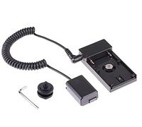 Fotga NP-FW50 Dummy Battery to NP-F NP-F970 Battery Adapter Hot Shoe Mount Plate 1/4" for Sony NEX-5 NEX-7 DSC-RX10 A7 A7R A7S A7II A7RII A7SII A5000 A5100 A6000 A6300 A6500, Dummy Battery replacable