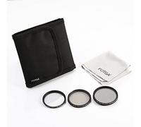 FOTGA Objectif 49 mm filtre Kit d'accessoires : réglable ND, cpl, Filtre UV + 3 en 1 Filtre olympe + chiffon de nettoyage pour Canon Nikon Sony Pentax, Panasonic DSLR Objectif de support