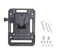 FOTGA Plaque de batterie en aluminium avec support en V pour batterie standard - Mini Nano V - Pour appareil photo reflex numérique sans miroir - Pour Blackmagic Ursa Mini