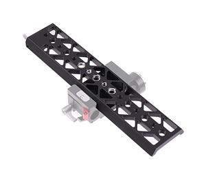 FOTGA Plaque de pont légère en queue d'aronde de 10 pouces / 254 mm - Plaque de base inférieure - Longue plaque de queue d'aronde - Support pour trépied pour cage d'appareil photo standard Tilta