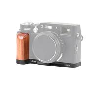 FOTGA Poignée en bois en forme de L à dégagement rapide pour appareil photo Fujifilm X100V/X100VI - Poignée de style rétro, support de trépied compatible Arca Swiss, plaque de base en alliage