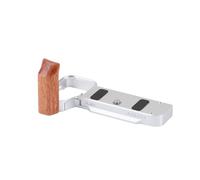 FOTGA Poignée latérale en bois en forme de L avec plaque à dégagement rapide pour appareil photo Sony Alpha A7CII A7CR - Poignée de style rétro - Support de plaque QR compatible avec support de