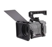 Fotga Stabilisateur de cage d'appareil photo en alliage d'aluminium + kit DP500 Mini Matte Box pour Canon EOS R7 DSLR Camera Vidéo