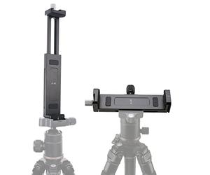 FOTGA Support de tablette réglable de 12,6 cm à 22,5 cm avec support de trou de 1/4", compatible avec la tête sphérique Arca Swiss pour iPad Mini/iPad 4/iPad Pro/Surface Pro/Phone