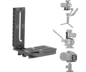 FOTGA Support en L pour caméra verticale à dégagement rapide pour Zhiyun Crane 2 3 LAB Weebill 2 3 Weebill-S Stabilisateur de cardan pour DJI Ronin SC2 RS2 RS3 RS4 Compatible avec tête sphérique de