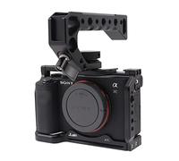 Fotga Support stabilisateur en alliage d'aluminium + poignée supérieure pour appareil photo reflex numérique sans miroir Sony A7C ILCE-7C α7C