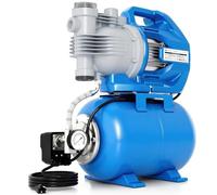 FOTING Groupe de surpression : Cuve 24 L + manomètre, préfiltre grossier, interrupteur sécurité (1300 W, débit 6 500 l/h, HMT 55 m, pression max 5,3 bar, aspiration 8 m) + protection surcharge