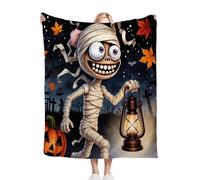 Fotmung Couverture Plush XXL Momie, 180x220 cm Pratique pour Le Canapé Grand Format et Chambre Principale, Décoration Élégante pour la Maison, Léger et Facile à Entretenir B358