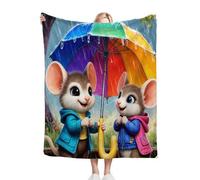 Fotmung Couverture Polaire Souris ColoréE, Taille 240x260 cm Pratique pour Le Salon et la Chambre, Accessoire de Décoration Polyvalent, Lavable en Machine et Facile à Entretenir R66