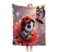 Fotmung Plaid Polaire 200x220 Animaux Mignons, Couverture Impression 3D Jeté de Canapé, Plaid Canapé Grande Taille, Couverture Polaire Flanelle Moelleuse pour Cadeau Femme R209