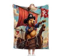 Fotmung Plaid Polaire 200x220 Hamster Brun, Couverture Impression 3D Jeté de Canapé, Plaid Canapé Grande Taille, Couverture Polaire Flanelle Moelleuse pour Cadeau Femme R341