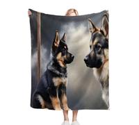 Fotmung Plaid Polaire Enfant 130x150 Chien, Douce Flanelle Couverture de Lit 1 Personne en Microfibre, Chaude Plaid Jeté de Canapé Chambre Literie Couverture, 130x150 R183