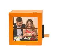Foto Flipbook -Rahmen, Foto Flipbooks Rahmen Fotorahmen, Bilderrahmen | Fotoalbum Mit Handkurbel Und LED-Licht | Personalisierter Animationsmaschine | Flipbook Box Fotoalbum Für Familie
