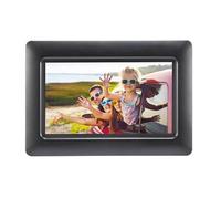 AGFA PHOTO Realiview APF700 - Cadre Photo Numérique 7 Pouces (LED 1024x600, Affichage Photo, Horloge, Calendrier, Programmable) Noir-Noir-