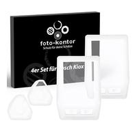 foto-kontor 2X Protection d'écran + 2X Housse de Protection Compatible avec Bosch Kiox Headunit pour boîtier de Commande et écran Cover Ebike Case Accessoires E-Bike Protection Couverture imperméable