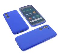 foto-kontor Coque Compatible avec Doro 8050/8050 Plus Housse pour Smartphone Étui en Caoutchouc TPU Bleu
