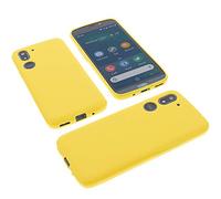 foto-kontor Coque Compatible avec Doro 8050/8050 Plus Housse pour Smartphone Étui en Caoutchouc TPU Jaune