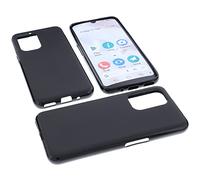 foto-kontor Coque Compatible avec Doro 8110/8110 Plus / 8100/8100 Plus Housse pour Smartphone Étui en Caoutchouc TPU Noir