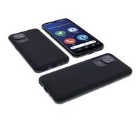 foto-kontor Coque Compatible avec Doro 8200/8210 Housse pour Smartphone Étui en Caoutchouc TPU Noir